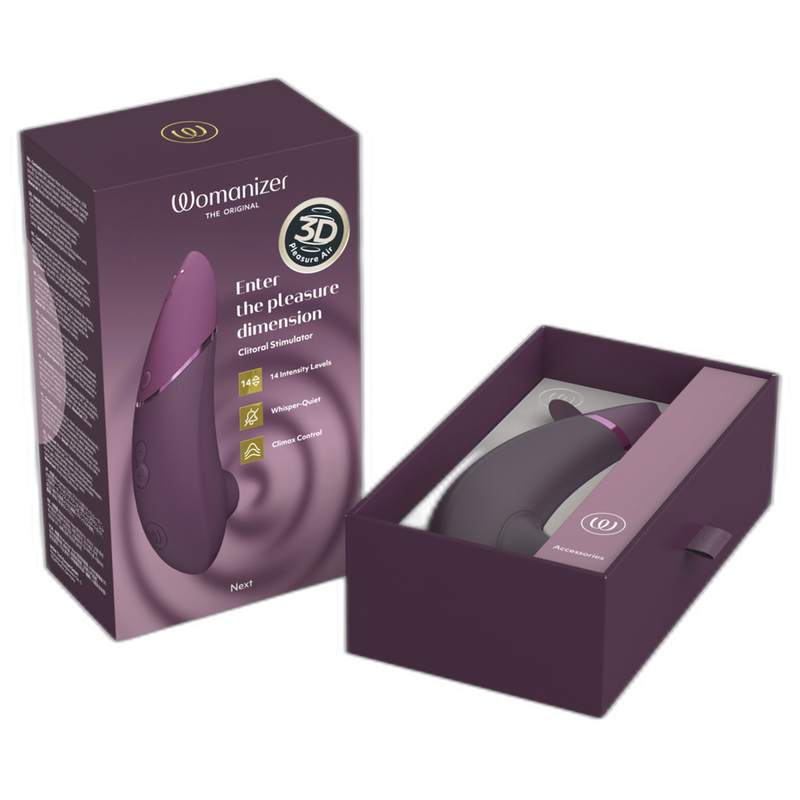 Womanizer-Next Stimulator Clitoridian Silicon, Impermeabil 15 Womanizer-Next Stimulator Clitoral Dark Purple-Silicon, 3 Trepte · Vibratoare (imaginea 5)