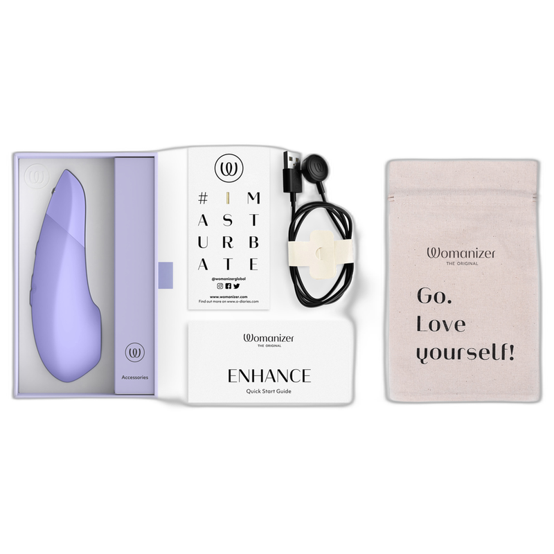 Womanizer-Enhance Stimulator Clitoral Lilac-Silicon, 10 Trepte · Vibratoare (imaginea 9)