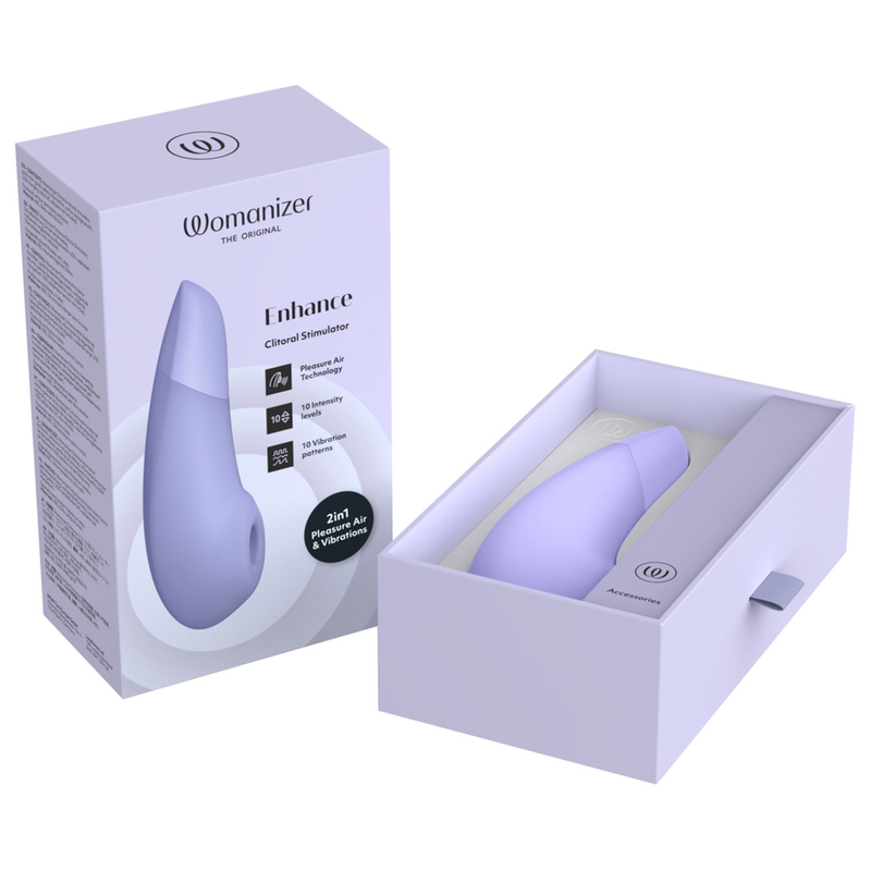 Womanizer-Enhance Stimulator Clitoral Lilac-Silicon, 10 Trepte · Vibratoare (imaginea 10)