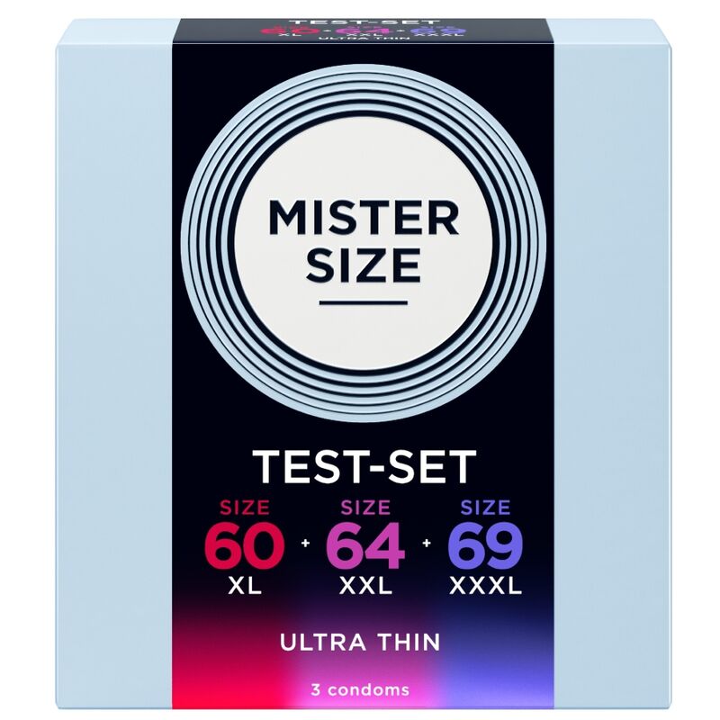 Mister Size-Pachet de Probă Prezervative 60-64-69mm 3 Bucăți