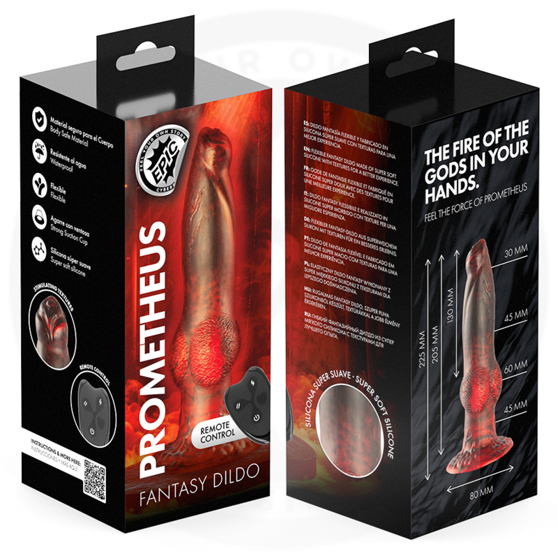 Epic-Dildo Vibrator Prometheus Reîncărcabil cu Telecomandă · Vibratoare (imaginea 9)