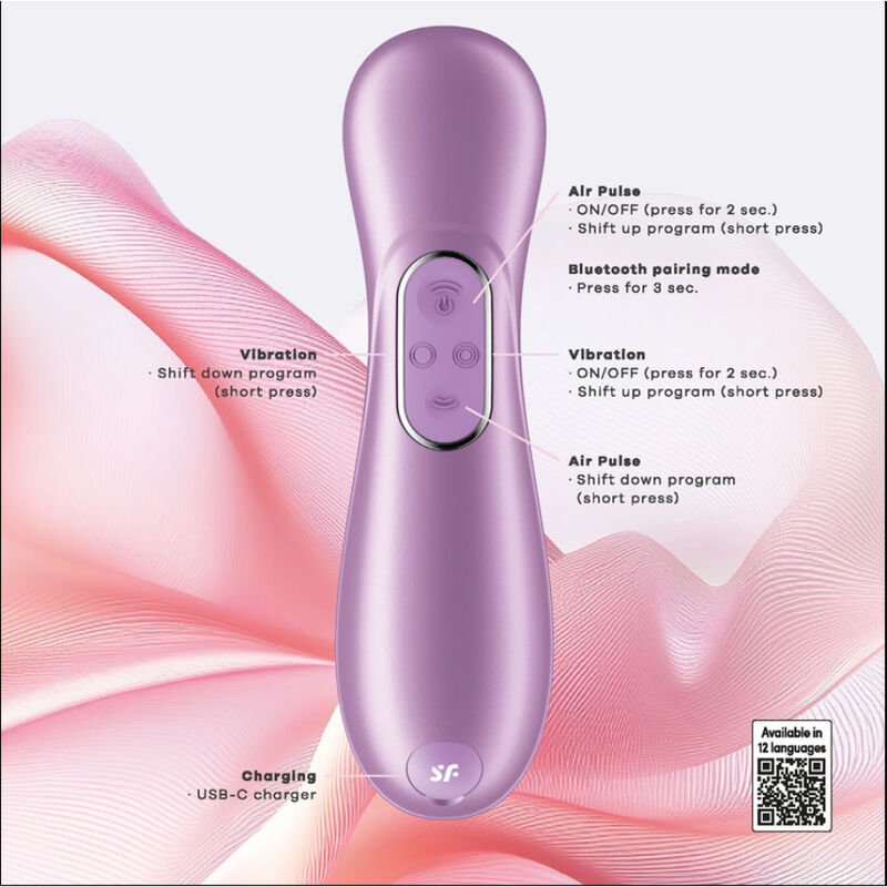 Satisfyer-Pro 2 Generation 4 Stimulator Clitoral Ametist · Vibratoare (imaginea 3)