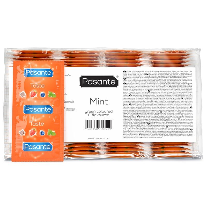 Pasante-Prezervative Aromă Mentă, Pachet 144 Bucăți-Latex