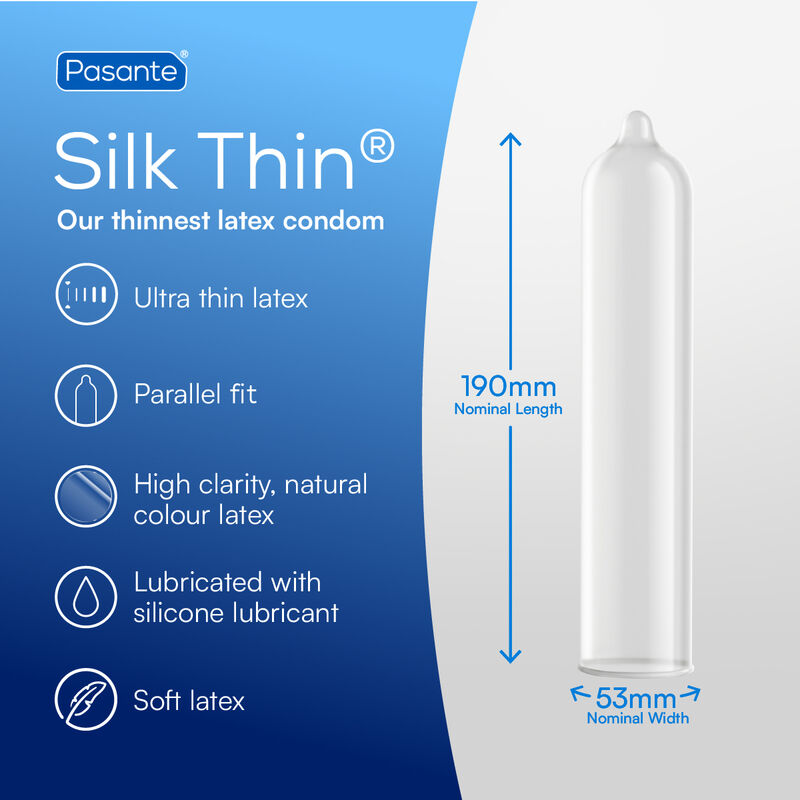 Pasante-Prezervativ Silk Thin Ms Fino-144 Bucăți-Latex 3 Pasante-Prezervativ Silk Thin Ms Fino-144 Bucăți-Latex · Prezervative (imaginea 3)