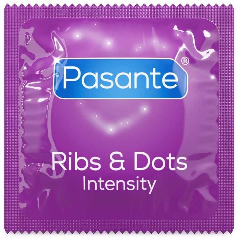 Pasante-Ribs & Dots Intensity Prezervative Texturate, 144 Bucăți · Prezervative (imaginea 3)