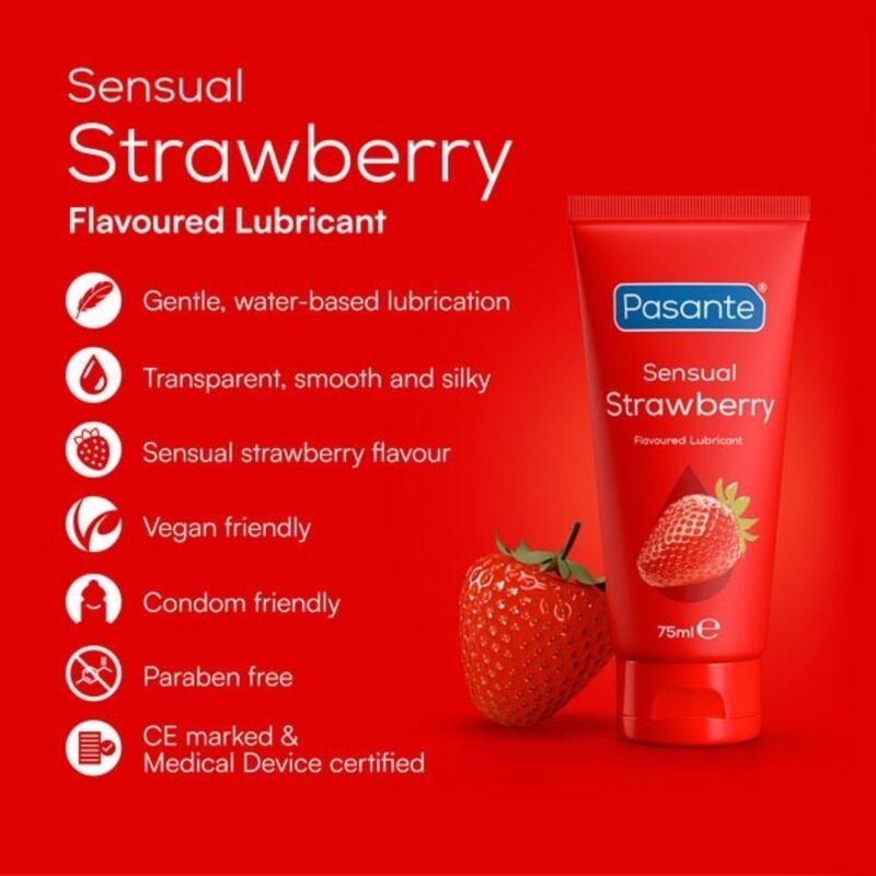 Pasante-Lubrifiant Aromă Căpșuni 75 ml · Lubrifiant (imaginea 4)