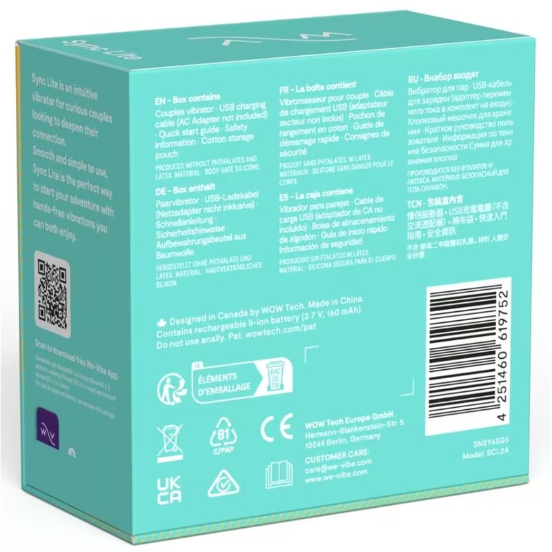 We‑vibe-Sync Lite Stimulator pentru Clitoris — WE-VIBE · Jucarii Cupluri (imaginea 4)